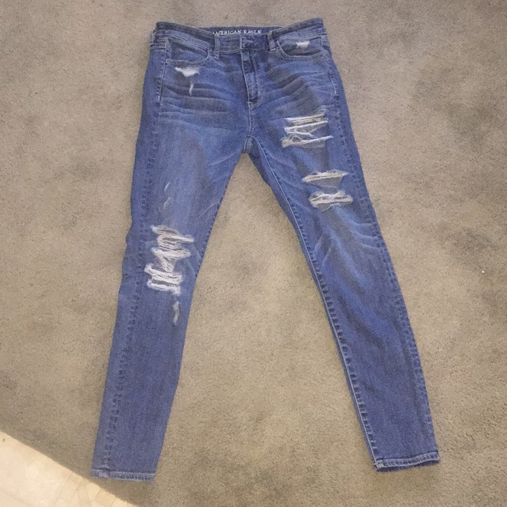 American eagle skinny high waisted stretchy jeans